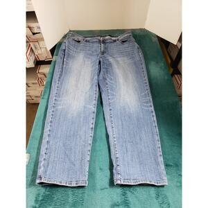 JJill Jeans Size 22 Womens Blue Pants Stretch Mid Rise Ladies Relaxed Boyfriend